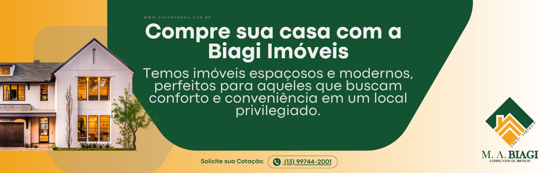 Banner - M.A. Biagi Corretora de Imóveis